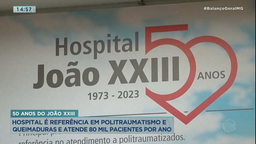 Vídeo: Referência em politraumatismo e queimaduras, Hospital João 23 celebra 50 anos