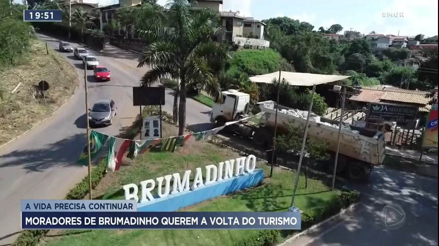Vídeo: Moradores de Brumadinho (MG) pedem a volta do turismo na cidade