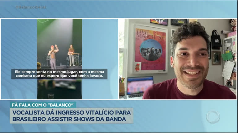 Vídeo: Fã brasileiro é reconhecido por vocalista do Maroon 5 em show e ganha ingresso vitalício