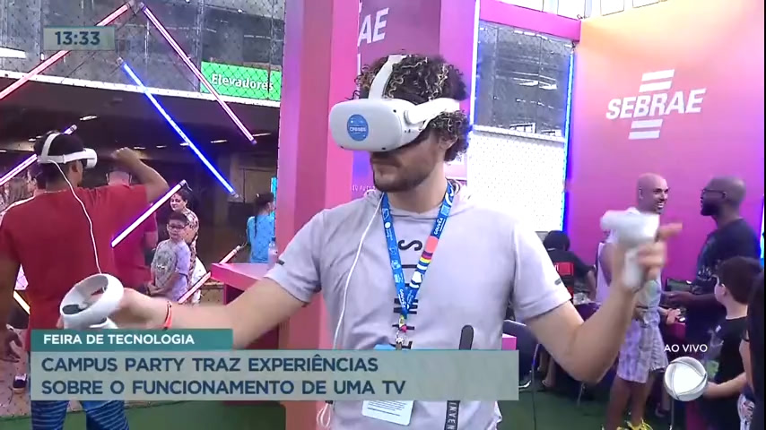 Vídeo: Campus Party traz experiências sobre o funcionamento de uma TV