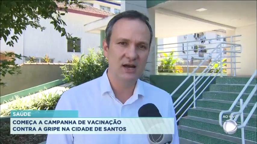 Vídeo: Santos começa campanha de vacinação contra gripe