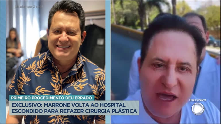 Vídeo: Exclusivo: Marrone volta ao hospital escondido para refazer cirurgia de correção nos olhos