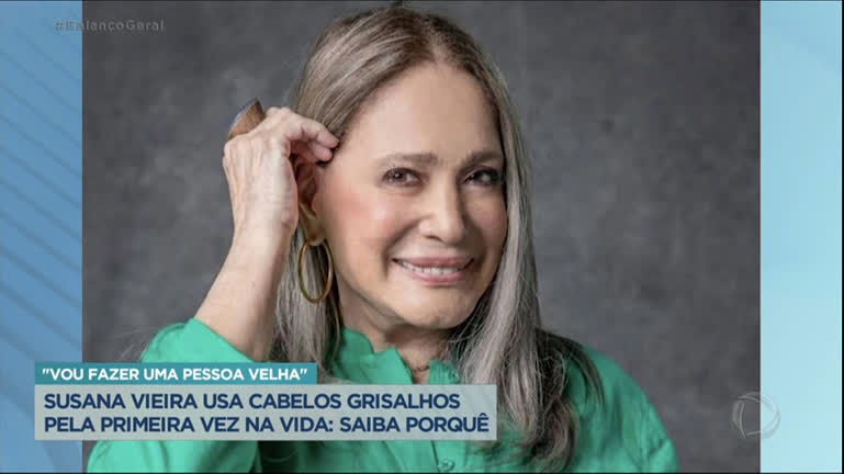 Vídeo: Susana Vieira surge grisalha pela primeira vez