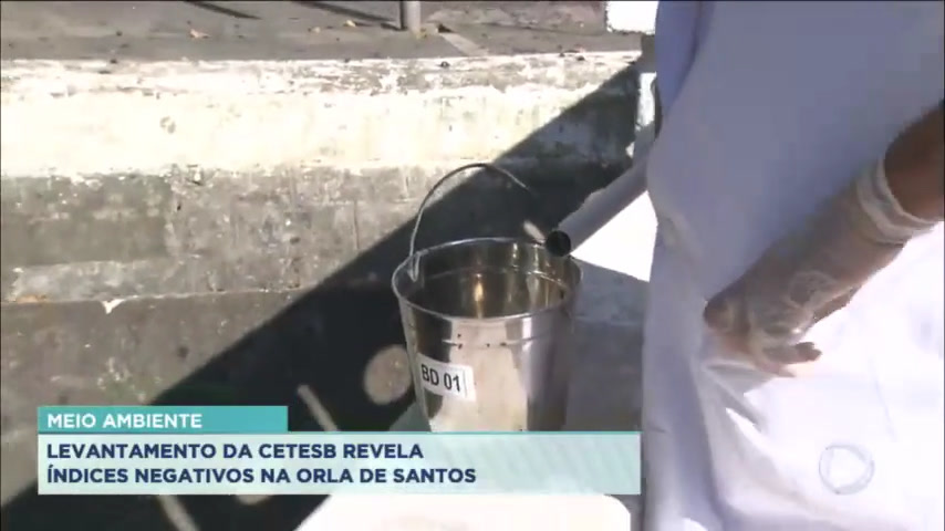 Vídeo: Santos faz levantamento sobre qualidade da água dos canais