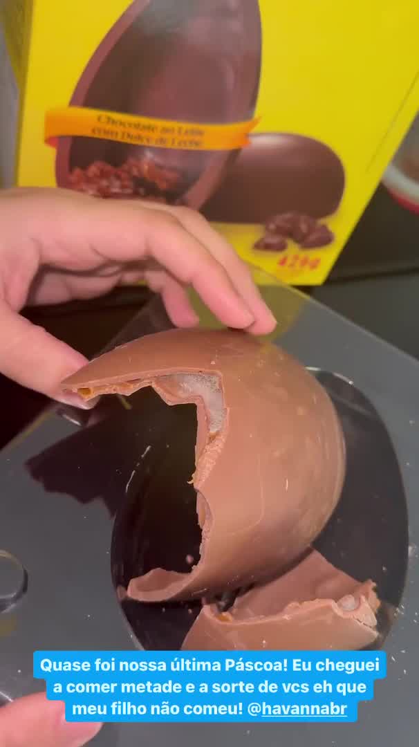 Vídeo: Luccas Neto se revolta ao comer ovo de chocolate mofado: 'Quase foi nossa última Páscoa'
