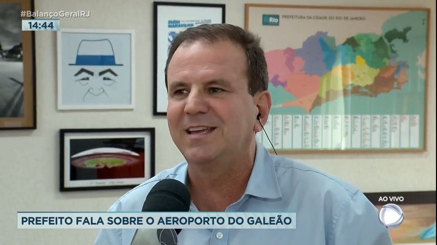 Vídeo: Prefeito Eduardo Paes defende mais embarques domésticos no aeroporto do Galeão