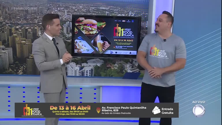 Vídeo: Fest Food Franca - Balanço Geral - Exibido 13/04/2023