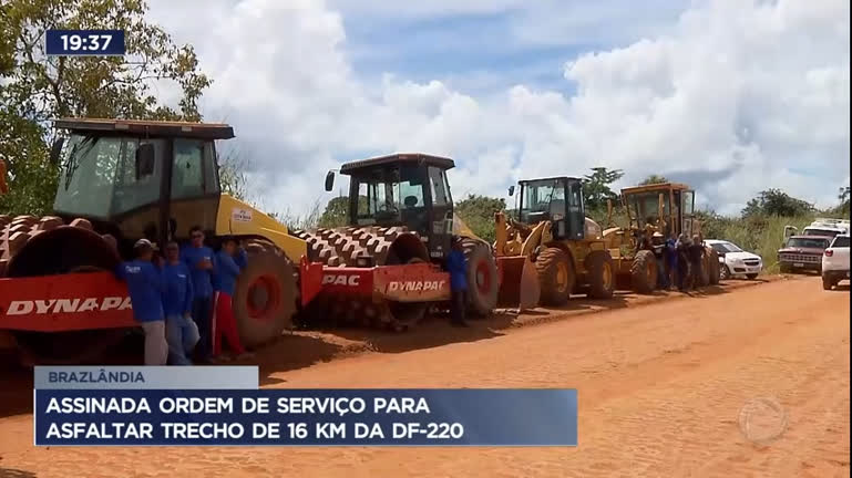 Assinada ordem de serviço para trecho 2 de asfaltamento no Rio