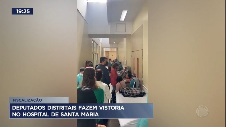 Vídeo: Deputados fazem vistoria no Hospital de Santa Maria