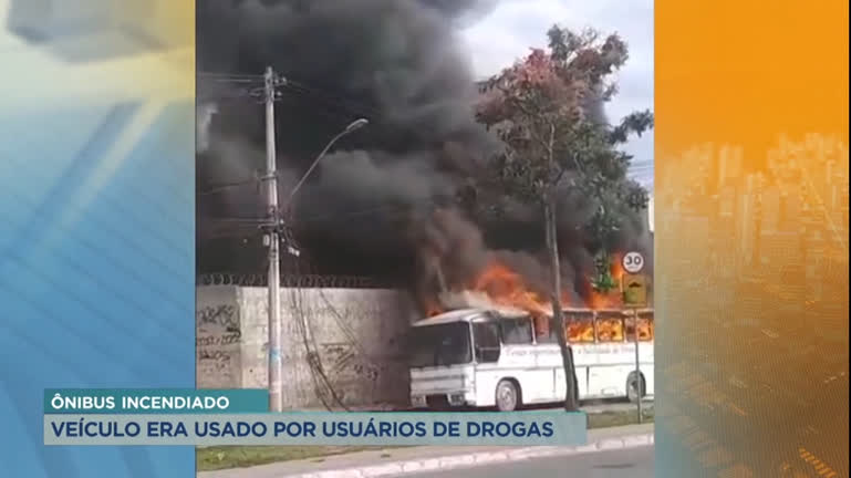 Vídeo: Ônibus de turismo pega fogo em Contagem, na Grande BH