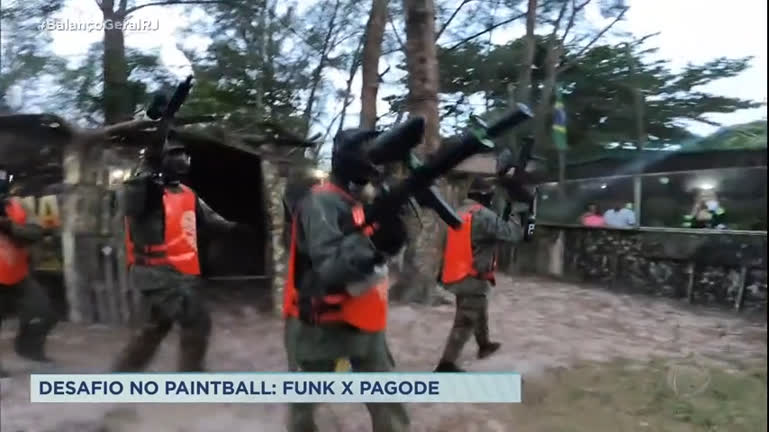 Vídeo: Grupos Os Ousados e Curtindo a Vida se enfrantam em disputa de paintball no Rio