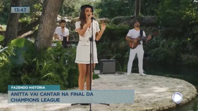 Vídeo: Anitta vai cantar na final da Champions League