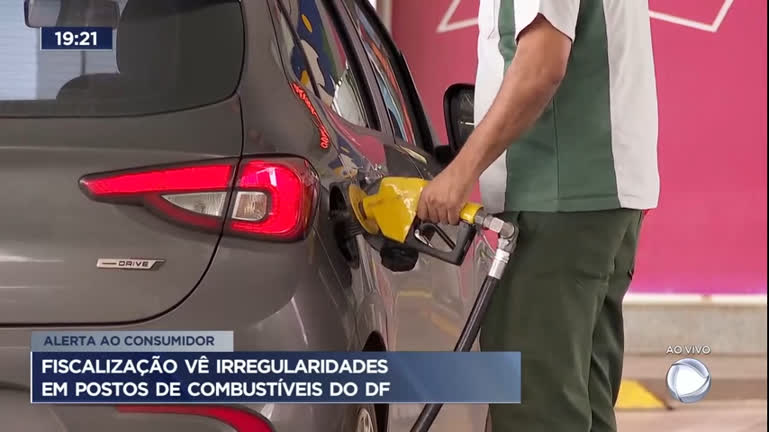 Vídeo: Fiscalização vê irregularidades em postos de combustíveis do DF