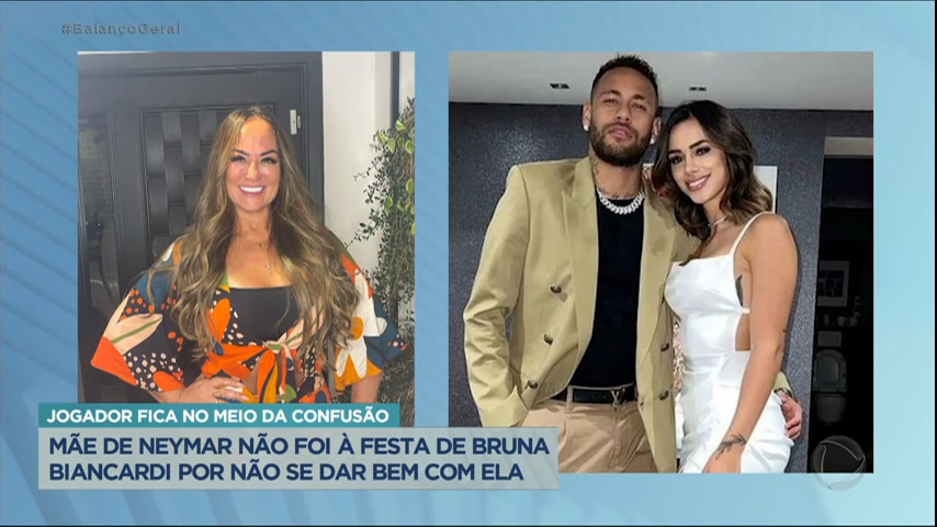 Vídeo: Mãe de Neymar não vai ao aniversário de Bruna Biancardi, namorada do jogador