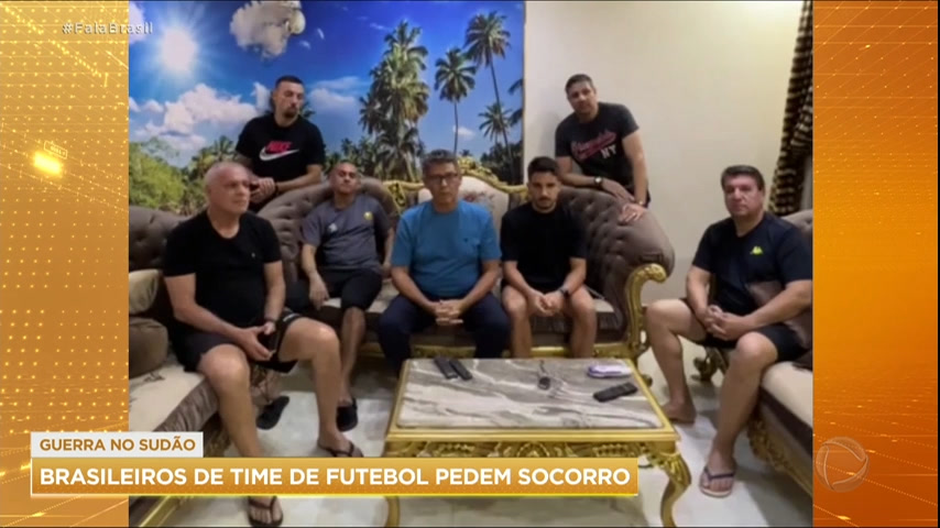 Vídeo: Fala Brasil conversa com família de brasileiro que ficou preso no Sudão após uma guerra explodir no país