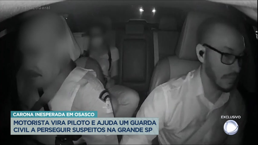 Vídeo: Reportagem do Dia : Motorista de aplicativo dá carona a policial em perseguição