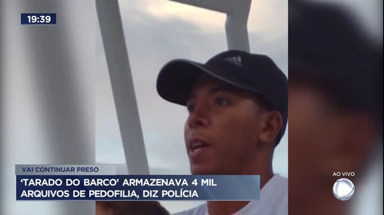Vídeo: 'Tarado do barco' armazenava 4 mil arquivos de pedofilia, diz polícia
