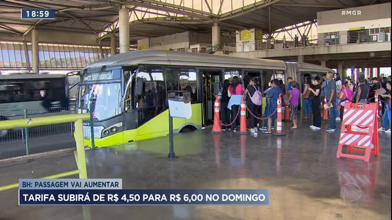 Tarifa de ônibus subirá de R$ 4,50 para R$ 6,00 a partir deste domingo (23)