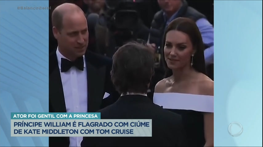 Vídeo: Príncipe William fica com ciúmes de Kate Middleton e Tom Cruise