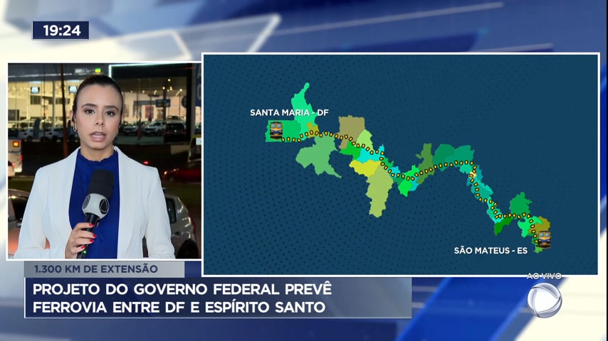 Vídeo: Projeto do governo federal prevê ferrovia entre DF e Espírito Santo