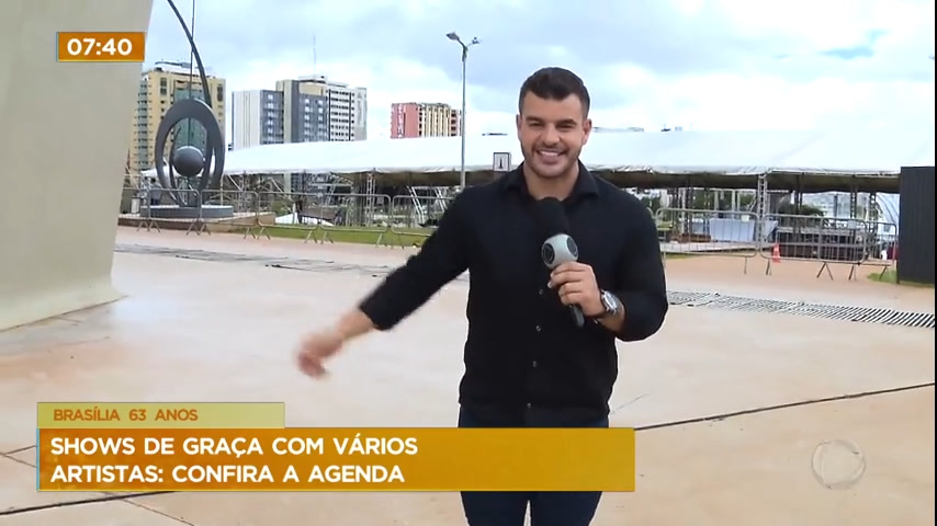 Vídeo: Confira a programação de shows gratuitos para comemoração do aniversário de Brasília