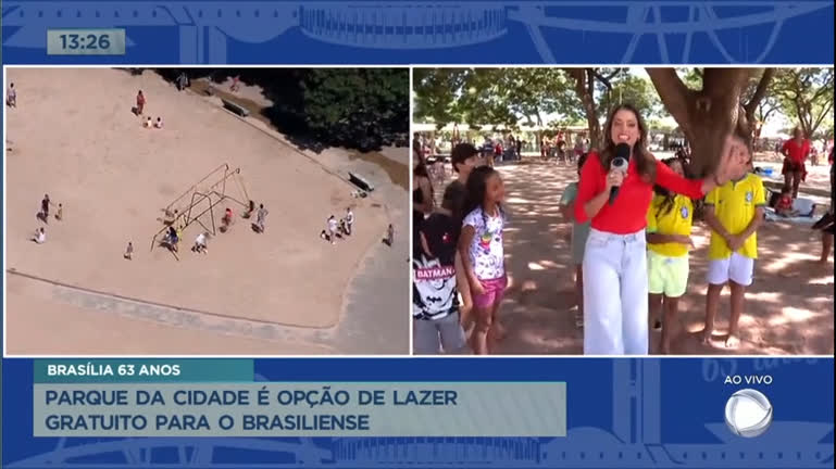 Vídeo: Parque da Cidade é opção de lazer gratuito para o brasiliense no feriado