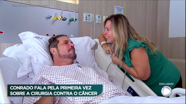 Vídeo: Conrado fala pela primeira vez sobre a cirurgia contra o câncer
