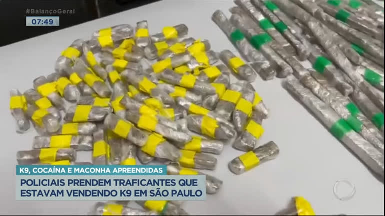 Vídeo: Polícia prende carga de K9, a droga zumbi, em São Paulo