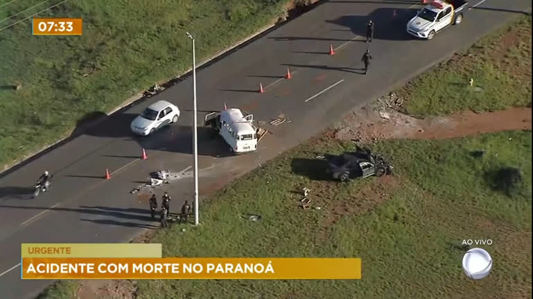 Vídeo: Uma pessoa morre em acidente de trânsito no Paranoá nesta terça (25)