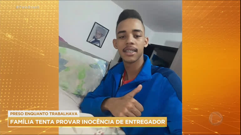 Vídeo: Família luta para provar inocência de entregador acusado de roubar moto