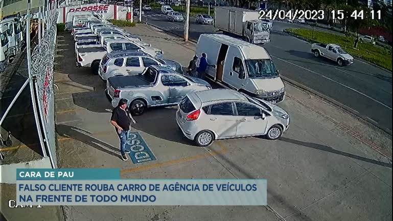 Vídeo: Falso cliente rouba carro de agência de veículos na Grande BH