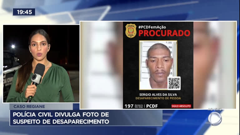 Vídeo: Polícia Civil divulga foto de suspeito de desaparecimento