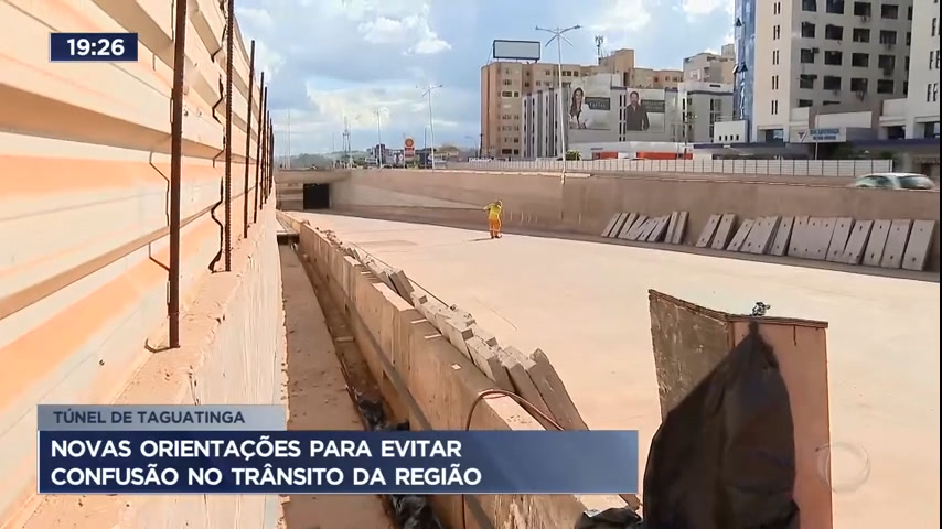 Taguatinga: tráfego de ônibus e caminhões é proibido no Túnel Rei