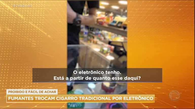 Vídeo: Fumantes trocam cigarros tradicionais pelos eletrônicos, que são proibidos no Brasil