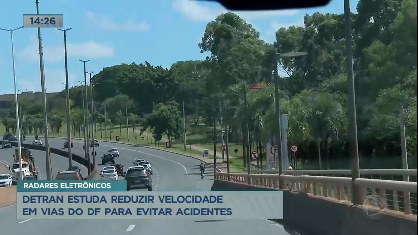 Vídeo: Detran estuda reduzir velocidade em vias do DF para evitar acidentes