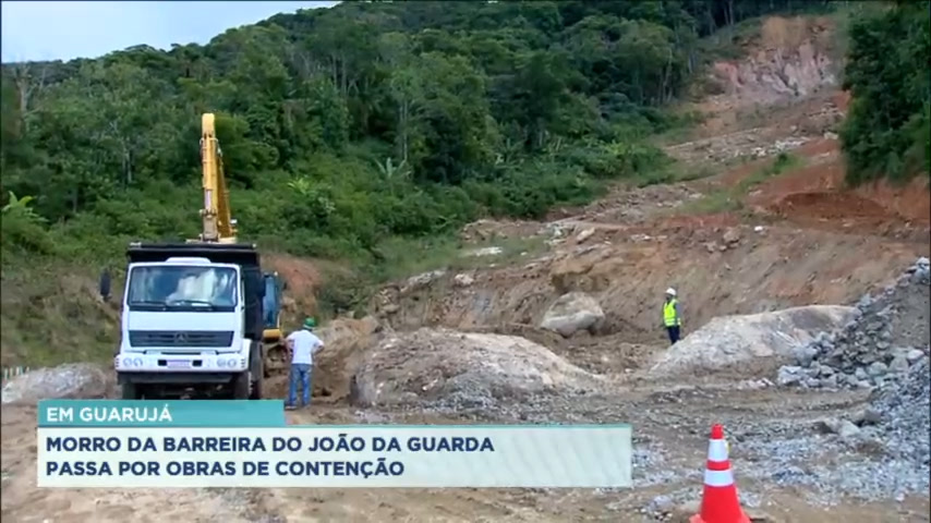 Vídeo: Obras de contenção no Morro da Barreira do João da Guarda