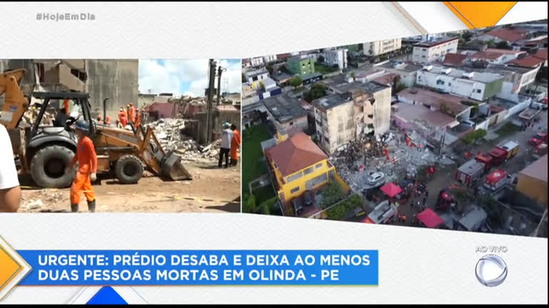 Vídeo: Ao menos duas pessoas morrem após prédio desabar em Olinda (PE)