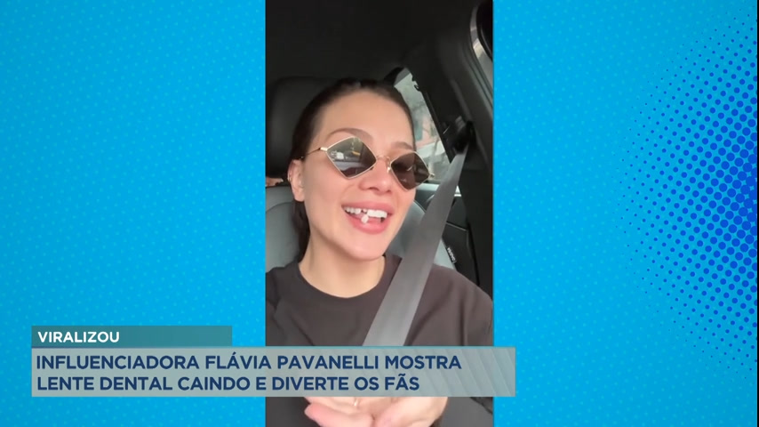 Vídeo: A Hora da Venenosa: influenciadora Flávia Pavanelli mostra lente dental caindo e diverte os fãs