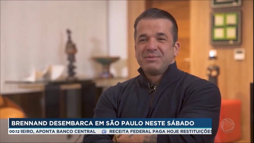 Vídeo: Thiago Brennand chega em São Paulo neste sábado (29)