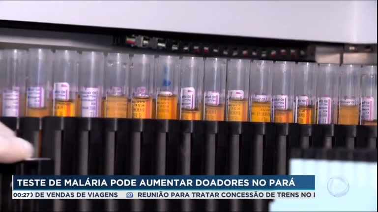 Vídeo: Teste de malária poderá aumentar doadores de sangue no Pará