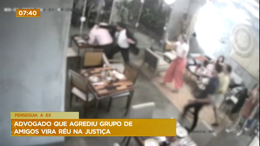 Vídeo: Justiça torna réu advogado que agrediu amigos de ex-namorada em restaurante no DF
