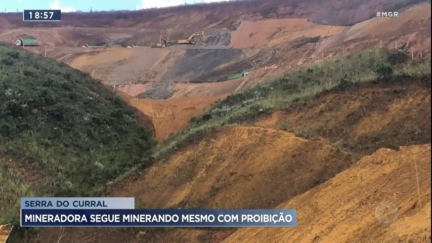Vídeo: Mineradora segue atuando na Serra do Curral mesmo com proibição