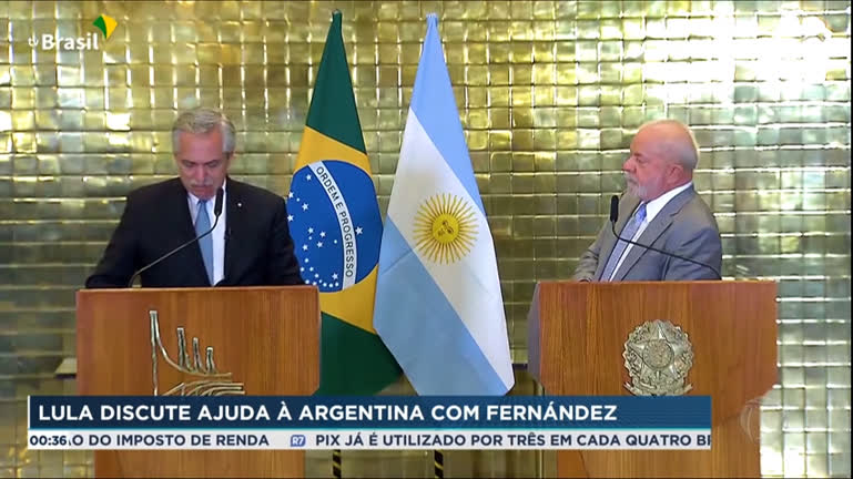 Vídeo: Lula discute ajuda à Argentina com Fernández