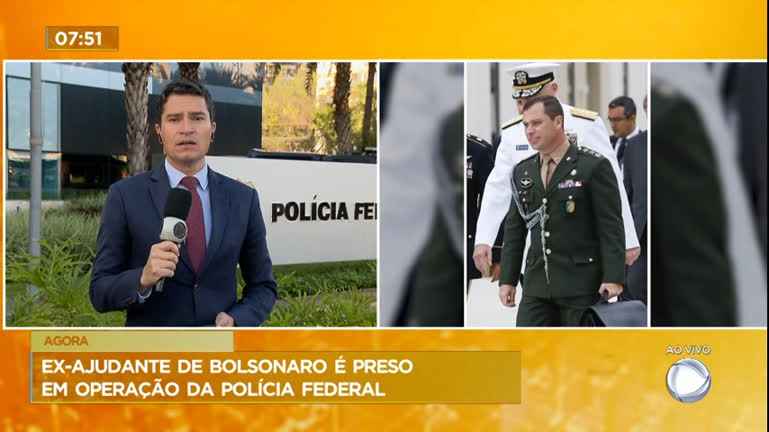 Vídeo: Ex-ajudante de Bolsonaro é preso em operação da Polícia Federal