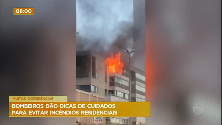 Vídeo: Bombeiros dão dicas de cuidados para evitar incêndios residenciais
