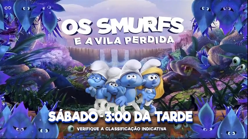 Vídeo: Cine Aventura exibe o filme "Os Smurfs e a Vila Perdida" no próximo sábado (6)