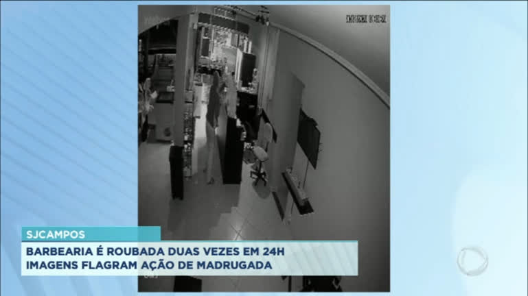 Vídeo: Barbearia é alvo de criminosos