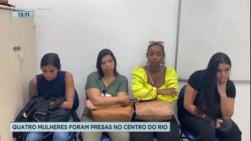 Vídeo: Quatro mulheres são presas por golpe do empréstimo consignado no centro do Rio