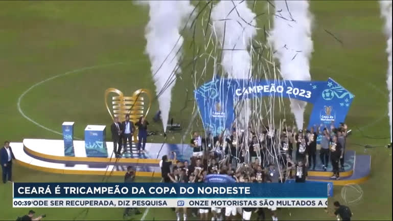 Vídeo: Ceará é tricampeão da Copa do Nordeste
