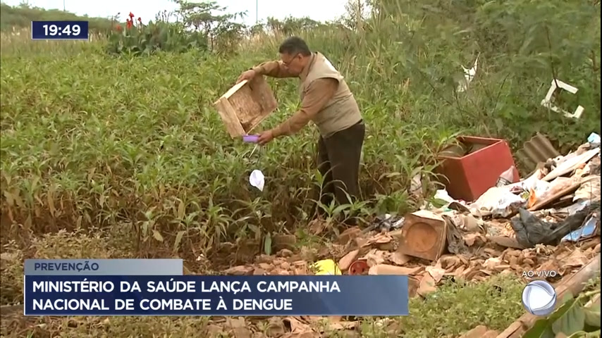 Vídeo: Ministério da Saúde lança campanha nacional de combate à dengue